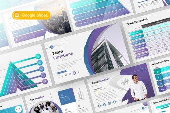 Team Functions Google Slides Presentation Template